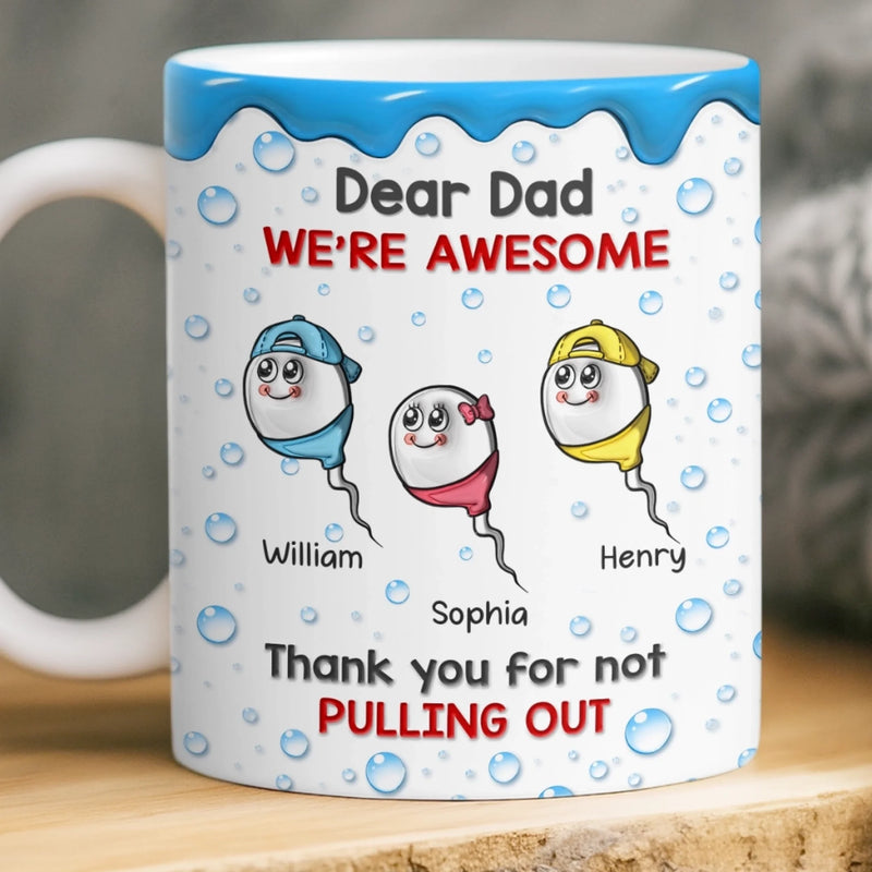 Personalized Mug – Funny Gifts for Dad – Thanks For Making Me