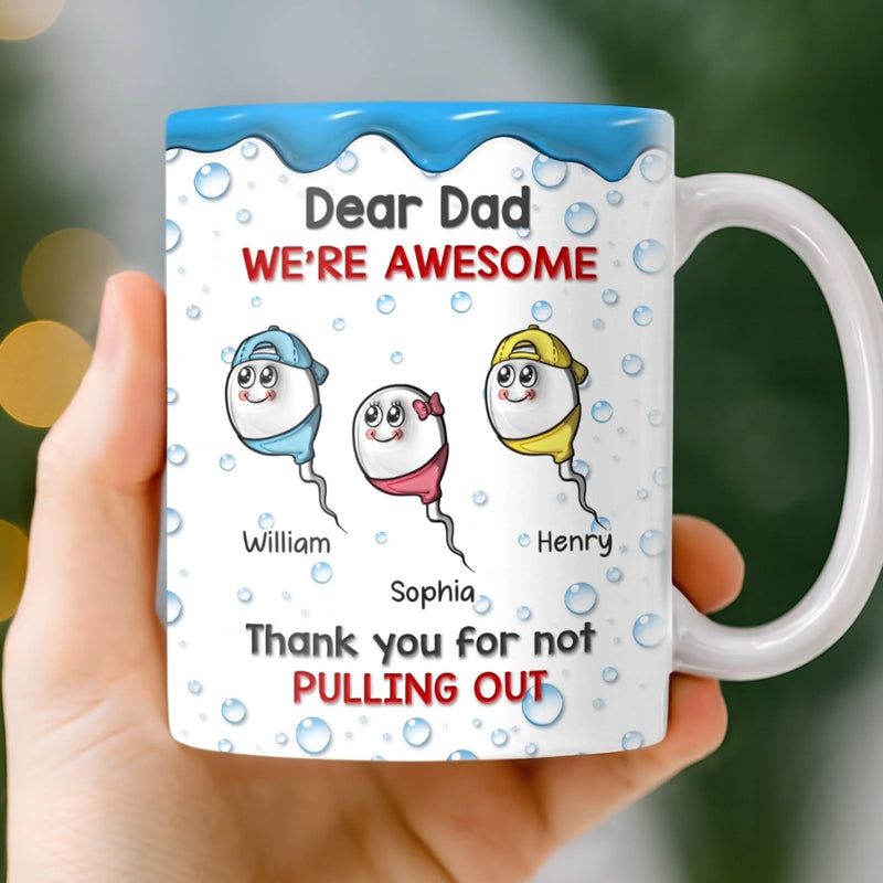 Personalized Mug – Funny Gifts for Dad – Thanks For Making Me
