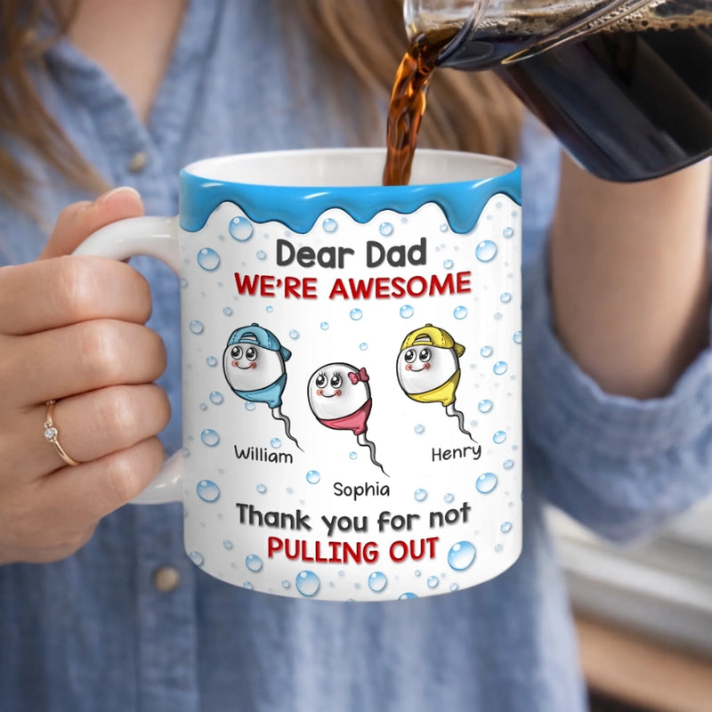 Personalized Mug – Funny Gifts for Dad – Thanks For Making Me
