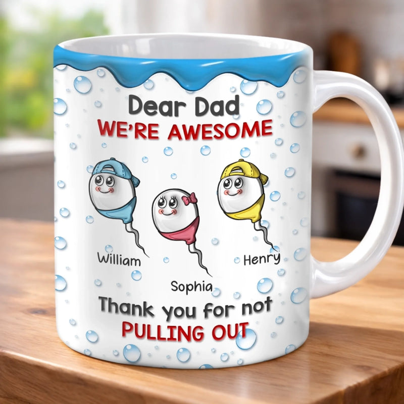 Personalized Mug – Funny Gifts for Dad – Thanks For Making Me