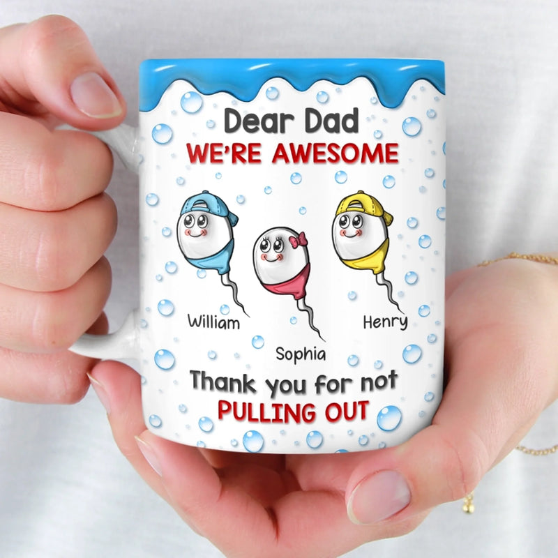 Personalized Mug – Funny Gifts for Dad – Thanks For Making Me