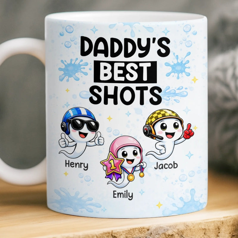 Personalized Mug – Funny Gifts for Dad – The Heart Of Our Family