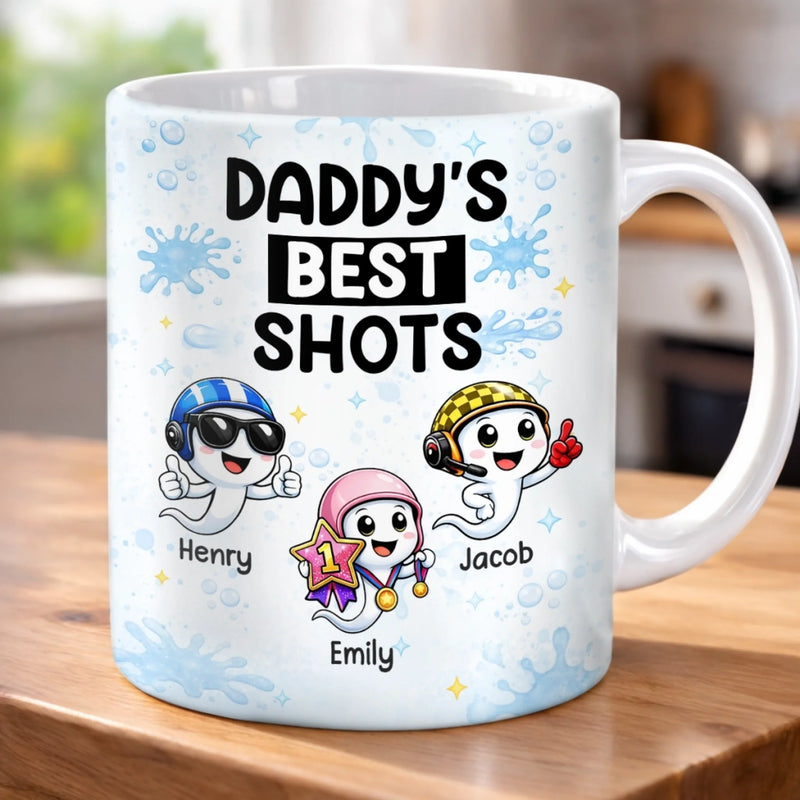 Personalized Mug – Funny Gifts for Dad – The Heart Of Our Family