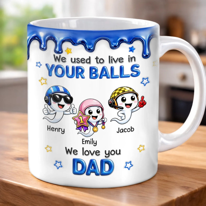 Personalized Mug – Funny Gifts for Dad – Thank You For Being Our Rock