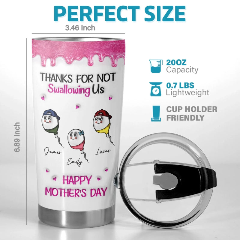 Personalized Tumbler – Mother's Day Gifts, Funny Gifts For Mom – Your Love Is My Superpower