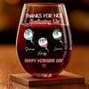 Personalized Wine Glass – Mother's Day Gifts, Funny Gifts For Mom – My Bestie For Life