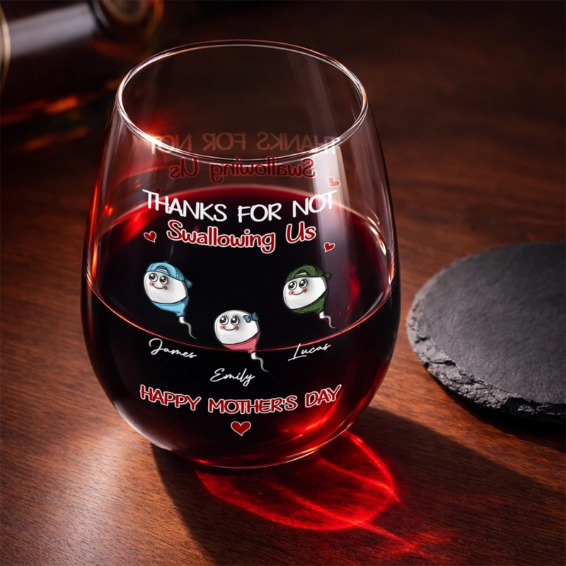 Personalized Wine Glass – Mother's Day Gifts, Funny Gifts For Mom – My Bestie For Life