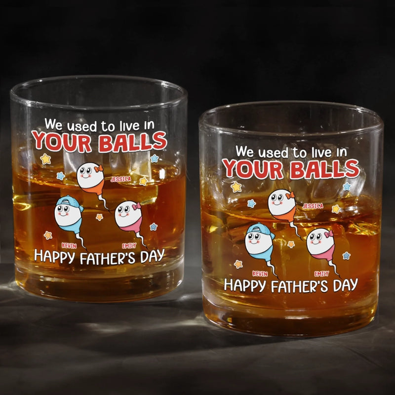 Personalized Whiskey Glass – Father's Day Gifts, Funny Gifts For Dad – You Made Me, Literally