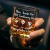 Personalized Whiskey Glass – Mother's Day Gifts, Funny Gifts For Mom – Thanks For The Save, Mom