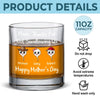 Personalized Whiskey Glass – Mother's Day Gifts, Funny Gifts For Mom – Thanks For The Save, Mom