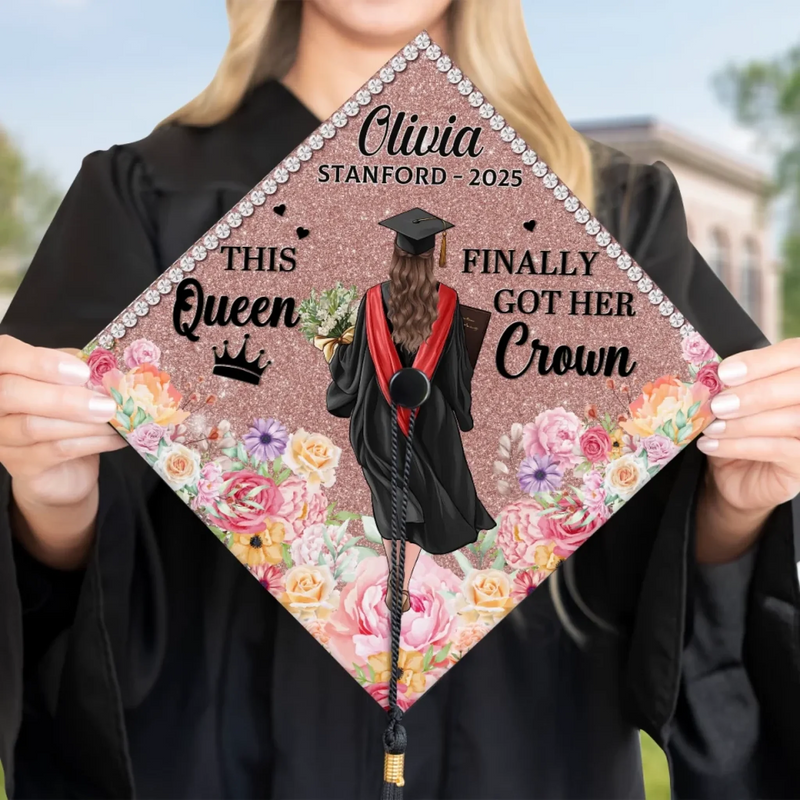 Personalized Graduation Cap – Graduation Gifts For Her, Him – This Queen Finally Got Her Crown