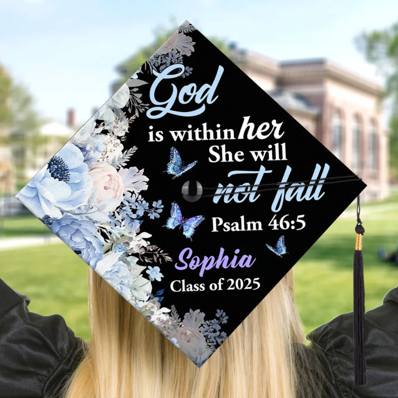 Personalized Graduation Cap – Graduation Gifts For Her, Him – Faith Makes Her Fierce