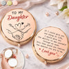 Personalized Compact Mirror – Gifts For Daughter, Granddaughter – You Are My Heart