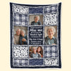 Personalized Photo Blanket – Meaningful Memorial Gift – The Light of Your Love Guides Me