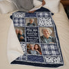 Personalized Photo Blanket – Meaningful Memorial Gift – The Light of Your Love Guides Me
