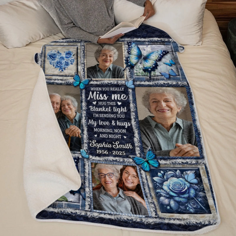 Personalized Photo Blanket – Meaningful Memorial Gift – Love Lives Beyond The Years