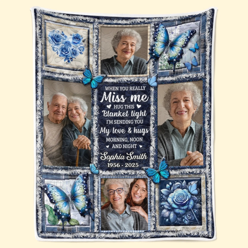 Personalized Photo Blanket – Meaningful Memorial Gift – Love Lives Beyond The Years