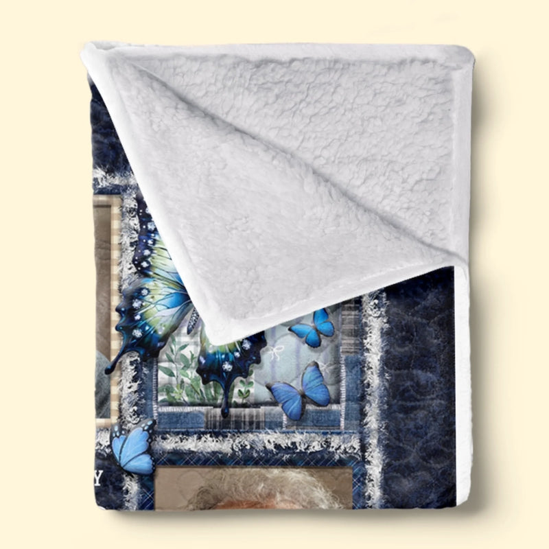 Personalized Photo Blanket – Meaningful Memorial Gift – Love Lives Beyond The Years