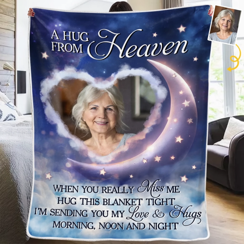 Personalized Photo Blanket – Meaningful Memorial Gift – Your Memory Lives In Us