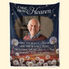 Personalized Photo Blanket – Meaningful Memorial Gift – You Live In Every Quiet Miracle