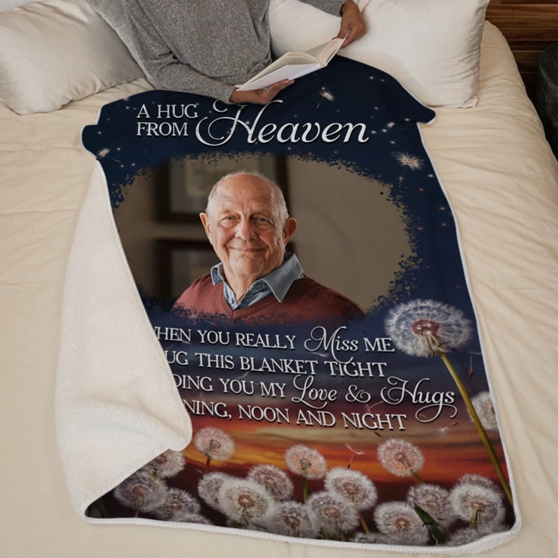 Personalized Photo Blanket – Meaningful Memorial Gift – You Live In Every Quiet Miracle