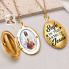 Personalized Photo Locket Necklace – Meaningful Memorial Gift – Love Lives Beyond Goodbye
