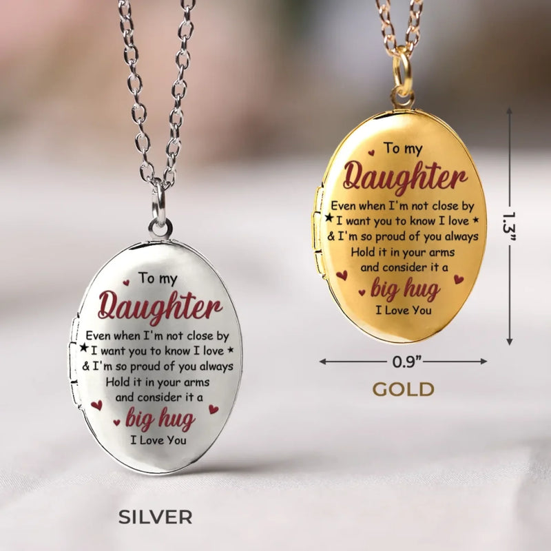 Personalized Photo Locket Necklace – Gifts For Daughter, Son – Always Better Together