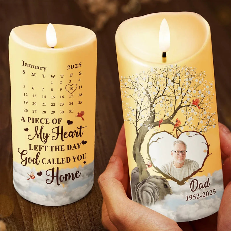 Personalized Photo LED Candle – Meaningful Memorial Gift – The Moments When You Want To Feel Them Near