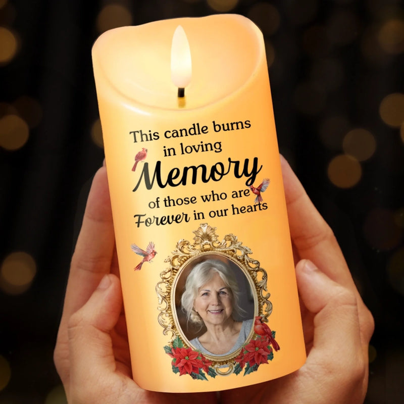 Personalized Photo LED Candle – Meaningful Memorial Gift – Your Memory, My Endless Love