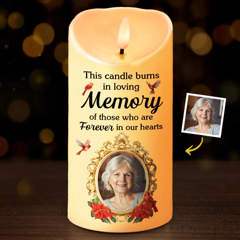 Personalized Photo LED Candle – Meaningful Memorial Gift – Your Memory, My Endless Love