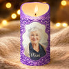 Personalized Photo LED Candle – Meaningful Memorial Gift – Always Loved Never Forgotten