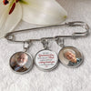 Personalized Photo Charm Lapel Pin – Meaningful Memorial Gift or Graduation Gift – Graduating With You In My Heart
