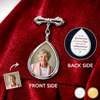 Personalized Memorial Photo Teardrop Pin – Meaningful Memorial or Graduation Gift – Graduated With Your Love