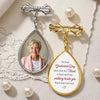 Personalized Memorial Photo Teardrop Pin – Meaningful Memorial or Graduation Gift – Graduated With Your Love