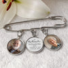 Personalized Photo Charm Lapel Pin – Meaningful Memorial Gifts – Your Love Was My Education