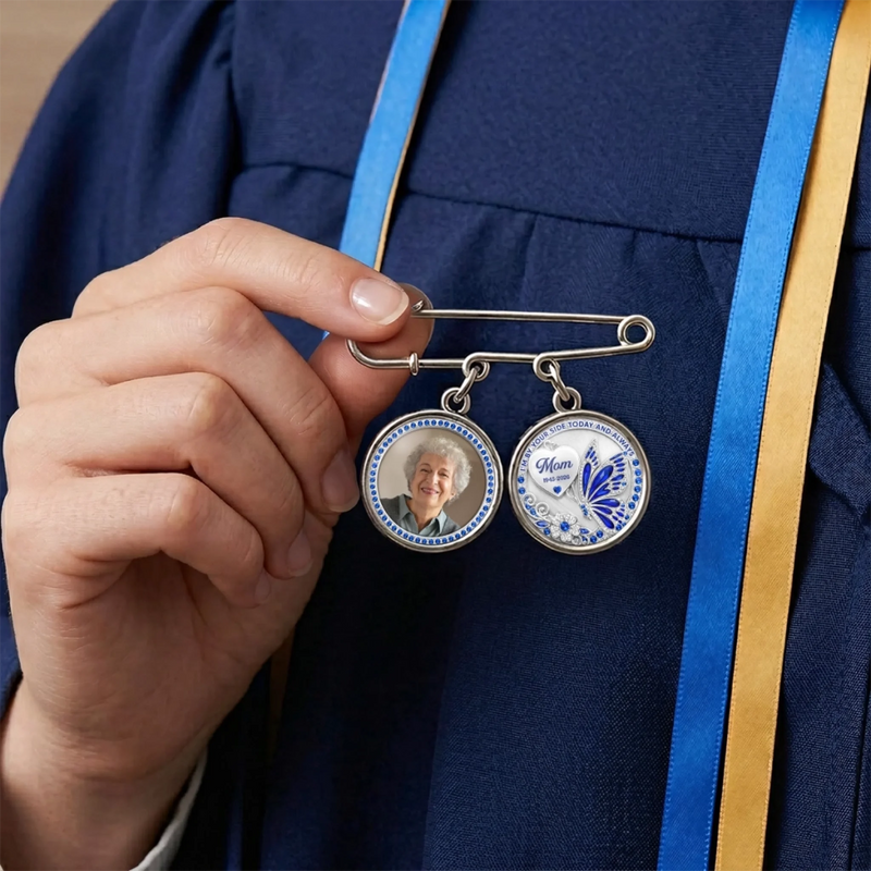 Personalized Photo Charm Lapel Pin – Meaningful Memorial Gifts – Carried Close To My Heart