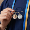 Personalized Photo Charm Lapel Pin – Meaningful Memorial Gifts – This Achievement Is For You Above
