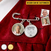 Personalized Photo Charm Lapel Pin – Meaningful Memorial Gifts – This Achievement Is For You Above