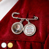 Personalized Photo Charm Lapel Pin – Meaningful Memorial Gifts – Carrying Your Love Across The Stage
