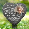 Personalized Photo Garden Stone Stake – Meaningful Memorial Gift – Your Love Still Surrounds Me
