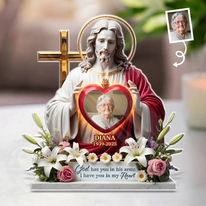 Personalized Acrylic Plaque – Meaningful Memorial Gift – With Angels Now Resting