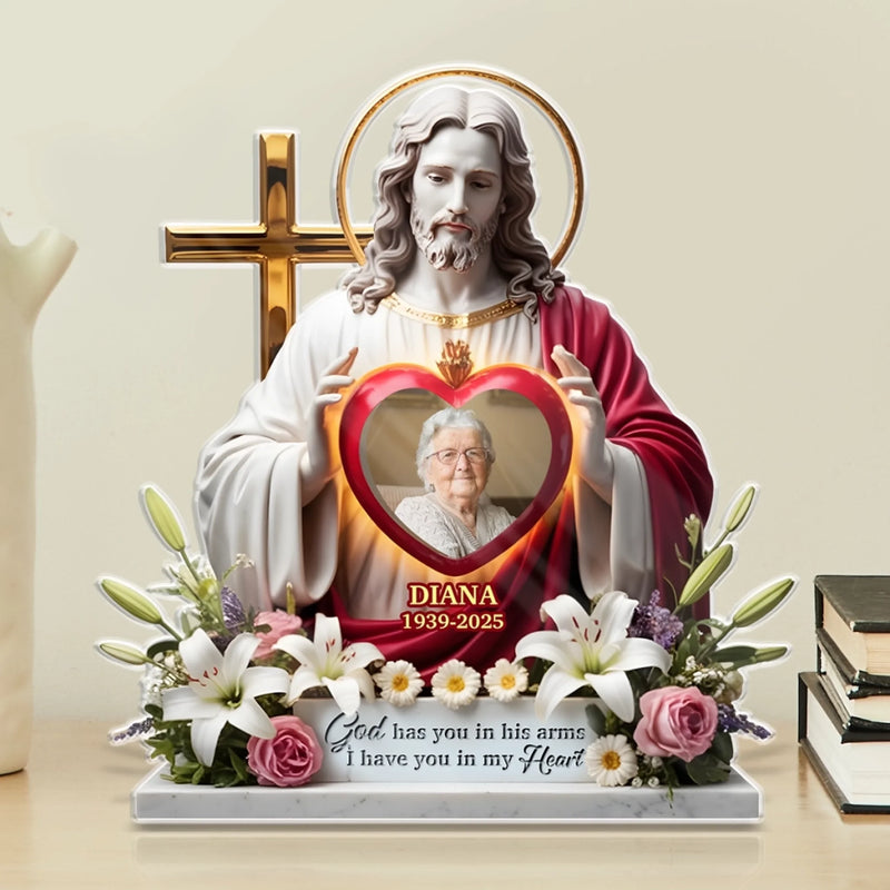Personalized Acrylic Plaque – Meaningful Memorial Gift – With Angels Now Resting