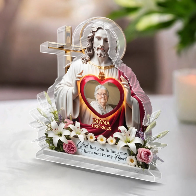 Personalized Acrylic Plaque – Meaningful Memorial Gift – With Angels Now Resting