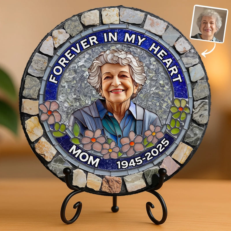 Personalized Round Shaped Stone – Meaningful Memorial Gift – I'm Always With You