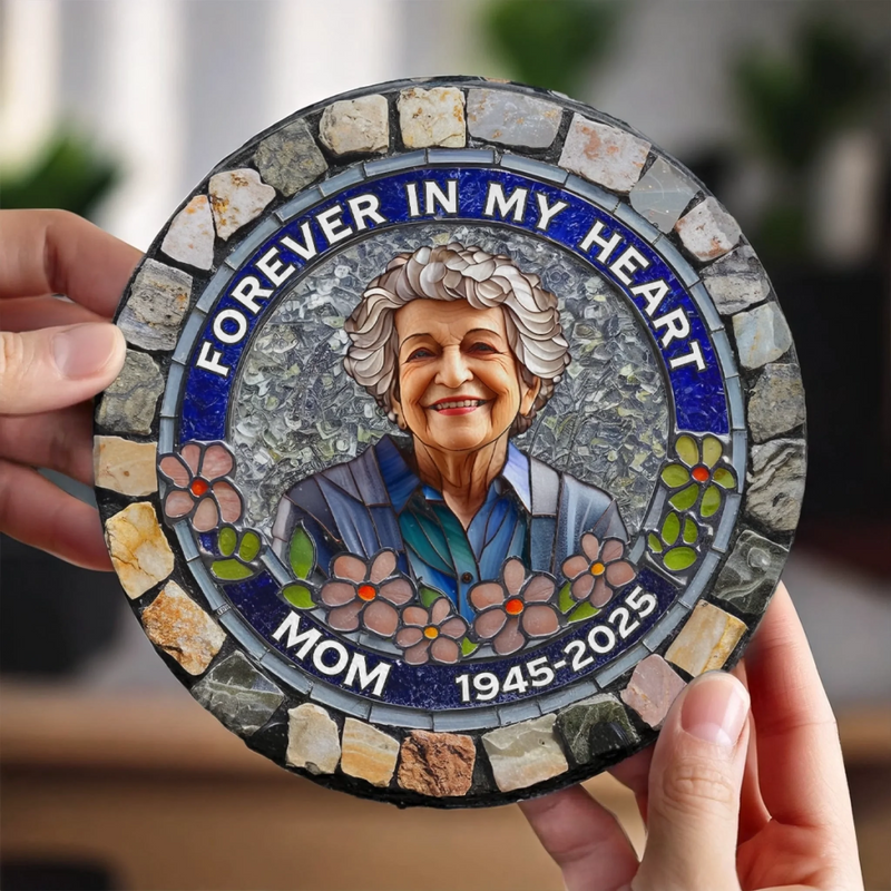 Personalized Round Shaped Stone – Meaningful Memorial Gift – I'm Always With You