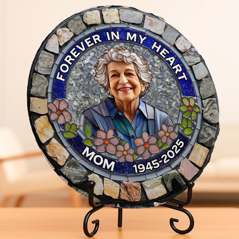 Personalized Round Shaped Stone – Meaningful Memorial Gift – I'm Always With You