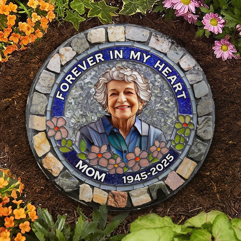 Personalized Round Shaped Stone – Meaningful Memorial Gift – I'm Always With You