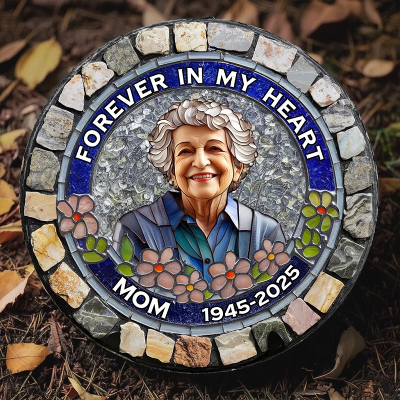 Personalized Round Shaped Stone – Meaningful Memorial Gift – I'm Always With You
