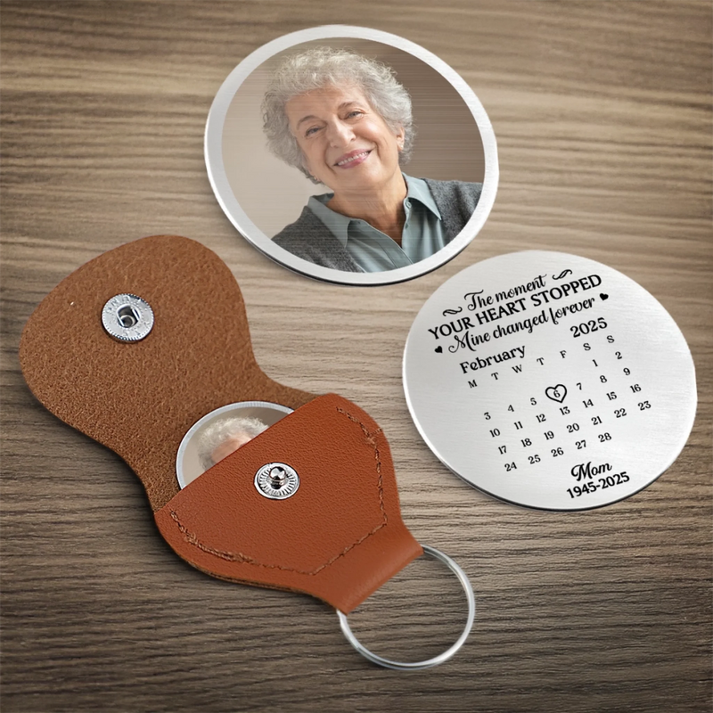 Personalized Photo Pocket Hug Token – Meaningful Memorial or Graduation Gift – Held By Your Love