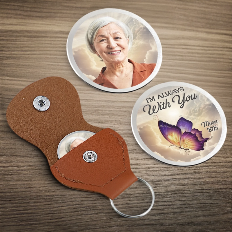 Personalized Photo Pocket Hug Token – Meaningful Memorial or Graduation Gift – Still Beside Me